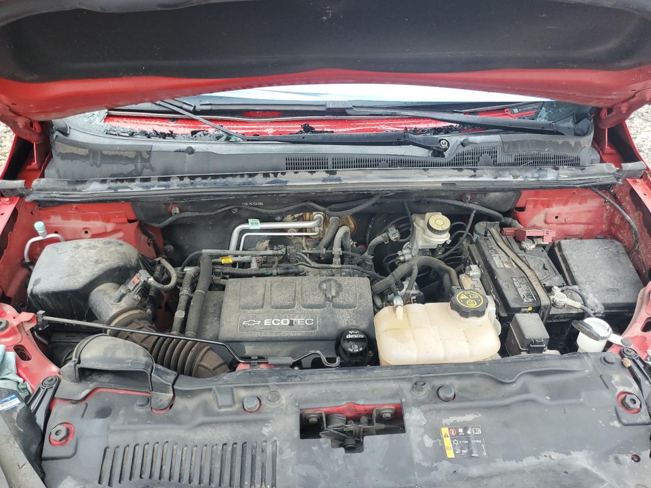 2016 Chevrolet Trax VIN KL7CJLSBXGB755467 Copart auction photo, all over / rollover damage thumbnail 11
