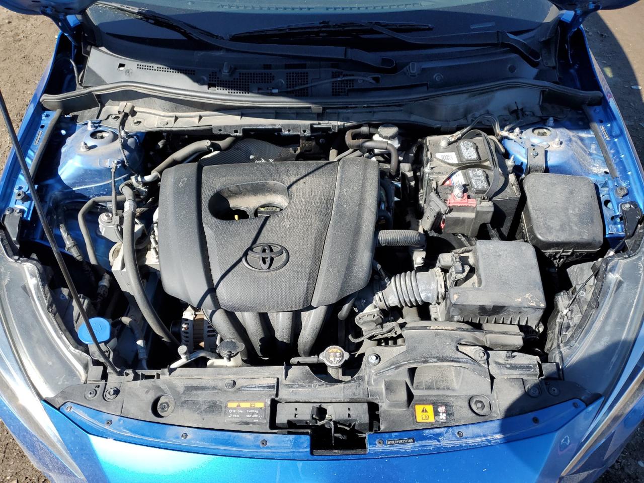 2019 Toyota Yaris VIN 3MYDLBYV1KY523199 Copart auction photo, side / rear end damage thumbnail 12