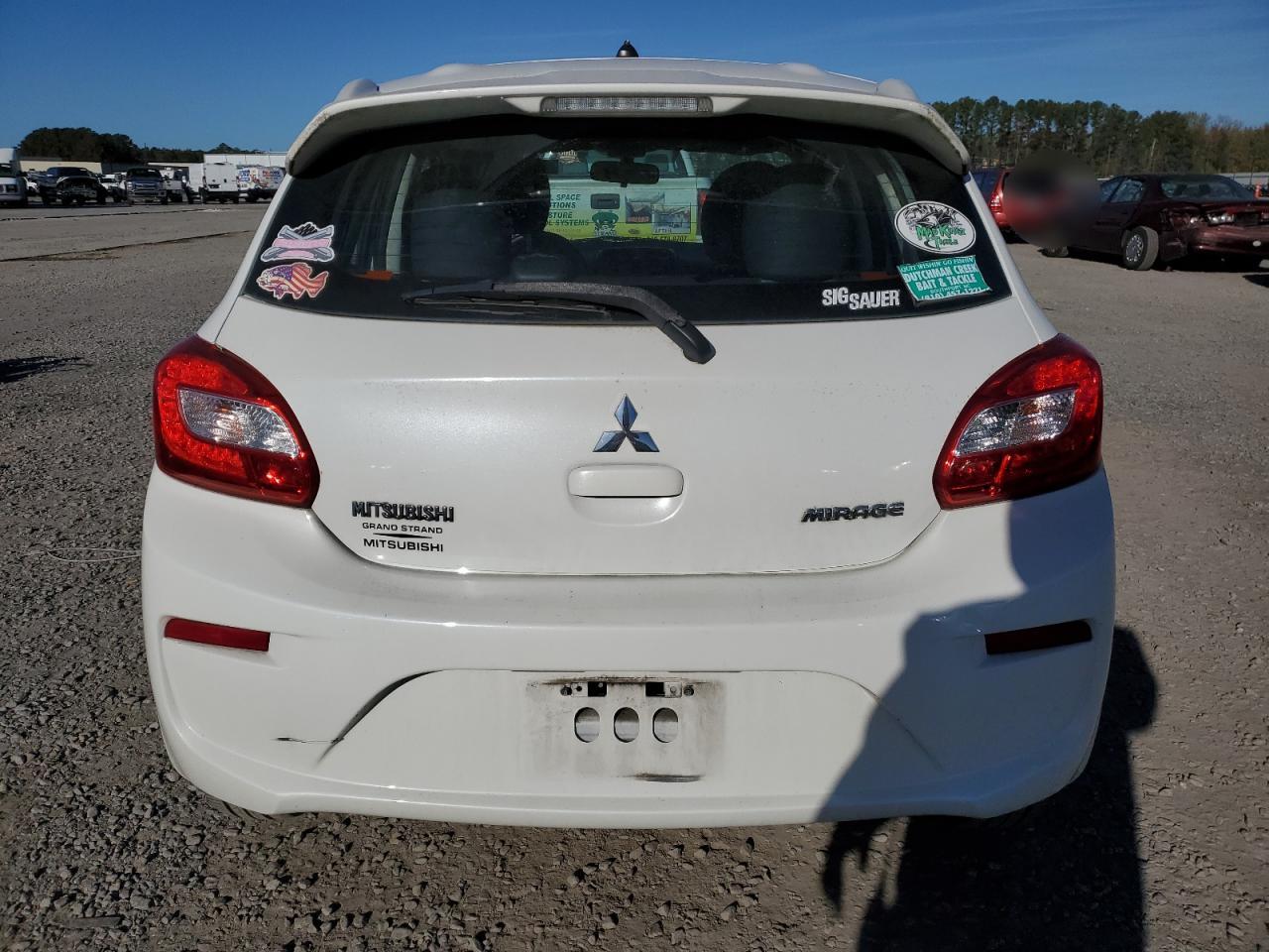 2017 Mitsubishi Mirage VIN ML32A3HJ4HH011118 Copart auction photo, side damage thumbnail 6