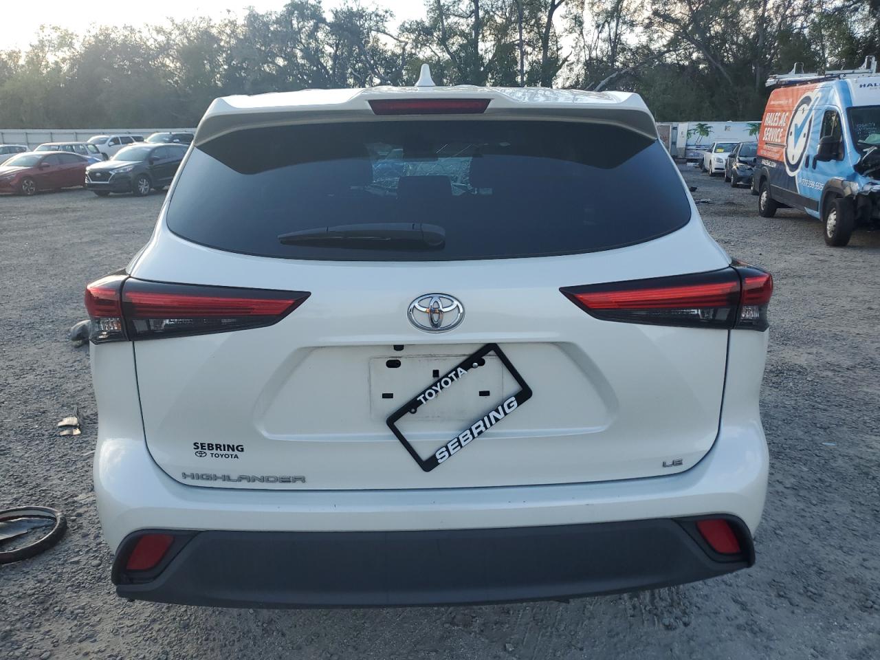 2021 Toyota Highlander VIN 5TDZZRAH4MS055964 Copart auction photo, front end damage thumbnail 6