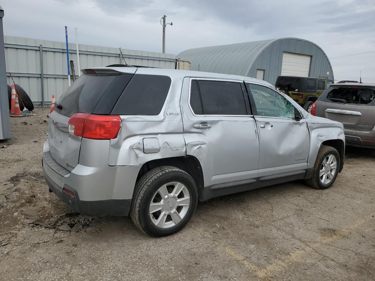 2012 GMC Terrain VIN 2GKALSEK9C6286657 Copart auction photo, rollover damage thumbnail 3