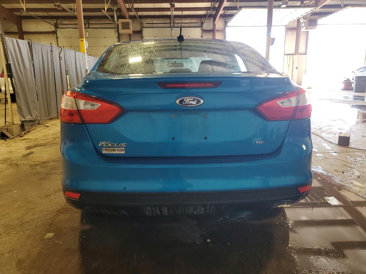 2013 Ford Focus VIN 1FADP3F22DL193480 Copart auction photo, side / rear end damage thumbnail 6
