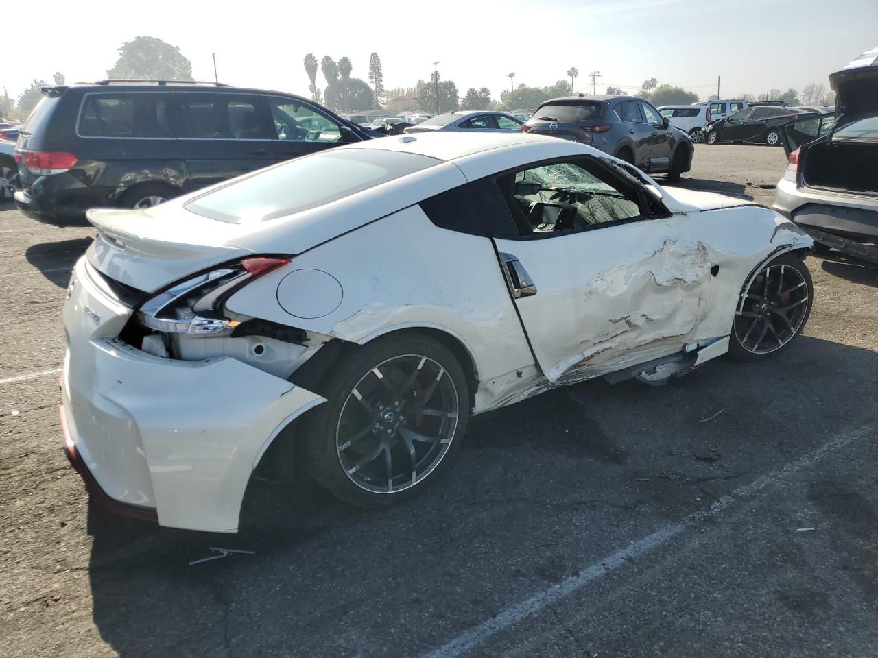 2019 Nissan 370Z VIN JN1AZ4EH1KM421837 Copart auction photo, all over damage thumbnail 3