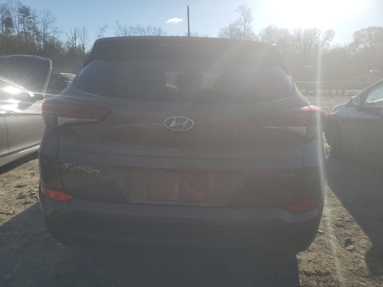 2017 Hyundai Tucson VIN KM8J3CA43HU316104 Copart auction photo, vandalism / front end damage thumbnail 6