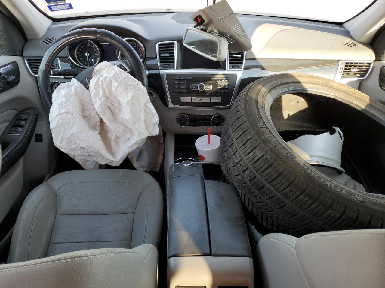 2015 Mercedes-Benz M-klasse VIN 4JGDA5JB7FA599599 Copart auction photo, front end damage thumbnail 8
