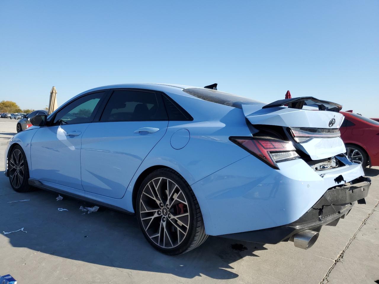 2022 Hyundai Elantra VIN KMHLW4AK9NU004336 Copart auction photo, rear end damage thumbnail 2