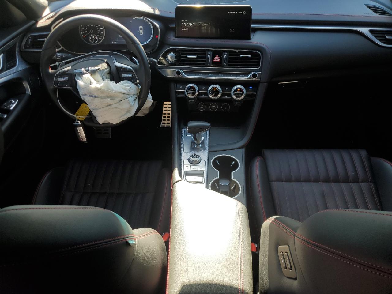 2023 Genesis G70 VIN KMTG34TA2PU121358 Copart auction photo, front end / side damage thumbnail 8