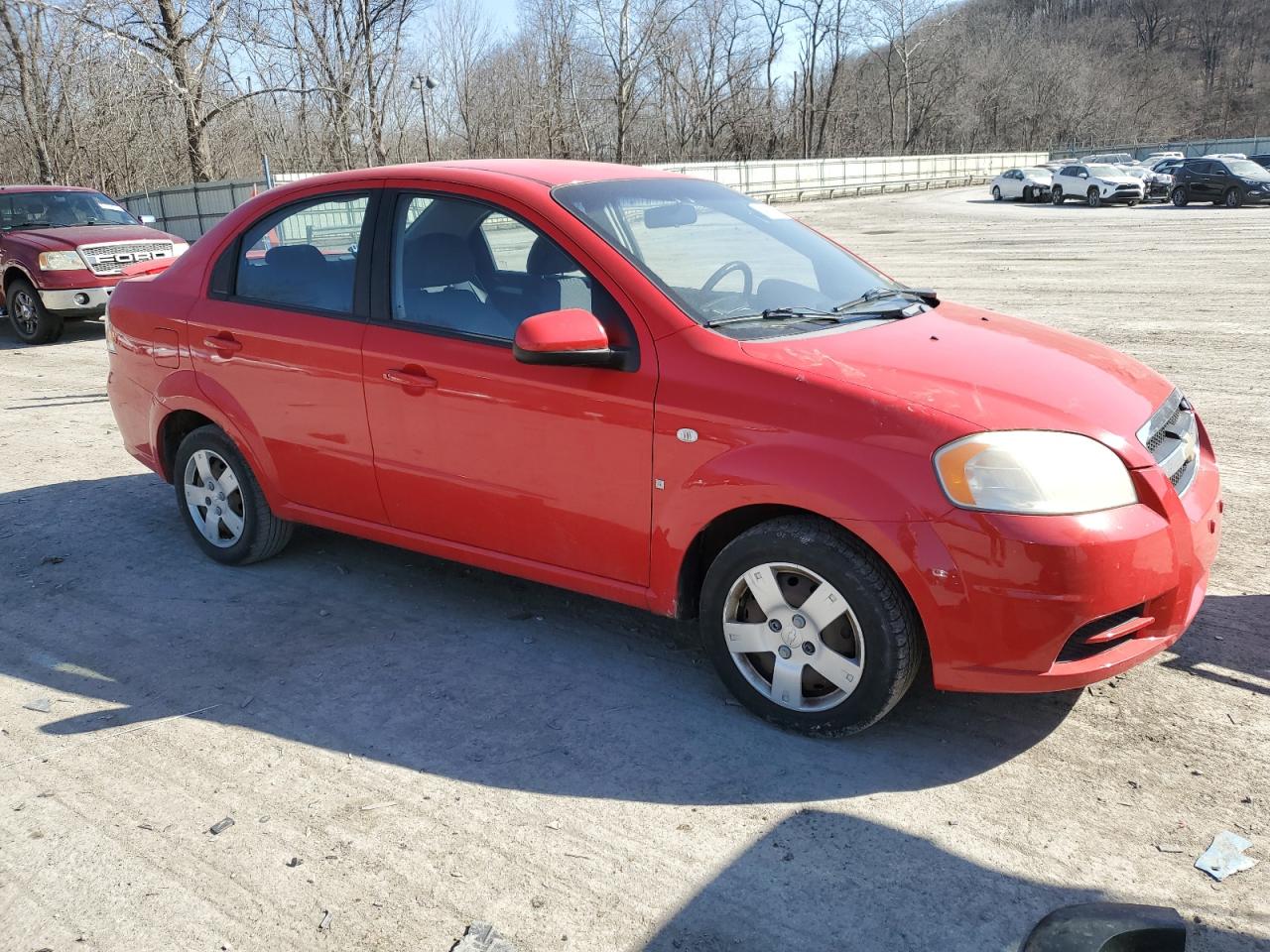 2007 Chevrolet Aveo VIN KL1TD56687B097027 Copart auction photo, mechanical damage thumbnail 4