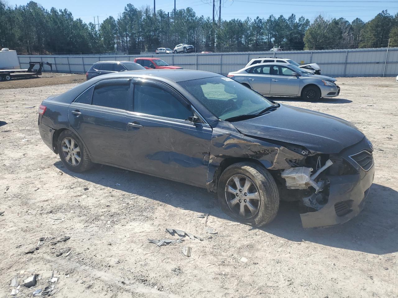 2011 Toyota Camry VIN 4T1BF3EK1BU197240 Copart auction photo, front end / side damage thumbnail 4