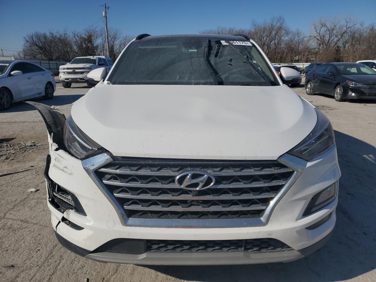 2020 Hyundai Tucson VIN KM8J33AL8LU103598 Copart auction photo, front end / side damage thumbnail 5
