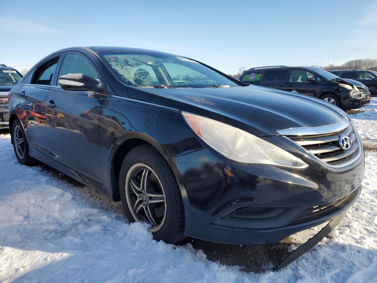 2014 Hyundai Sonata VIN 5NPEB4AC2EH940262 Copart auction photo, vandalism / mechanical damage thumbnail 4