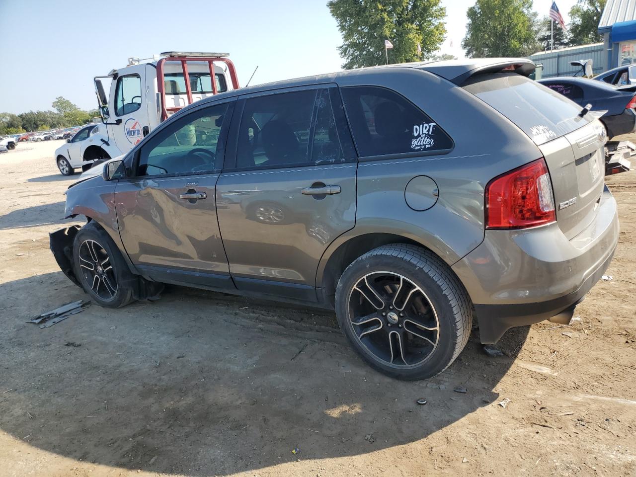2013 Ford Edge VIN 2FMDK3JC8DBB29609 Copart auction photo, front end / side damage thumbnail 2