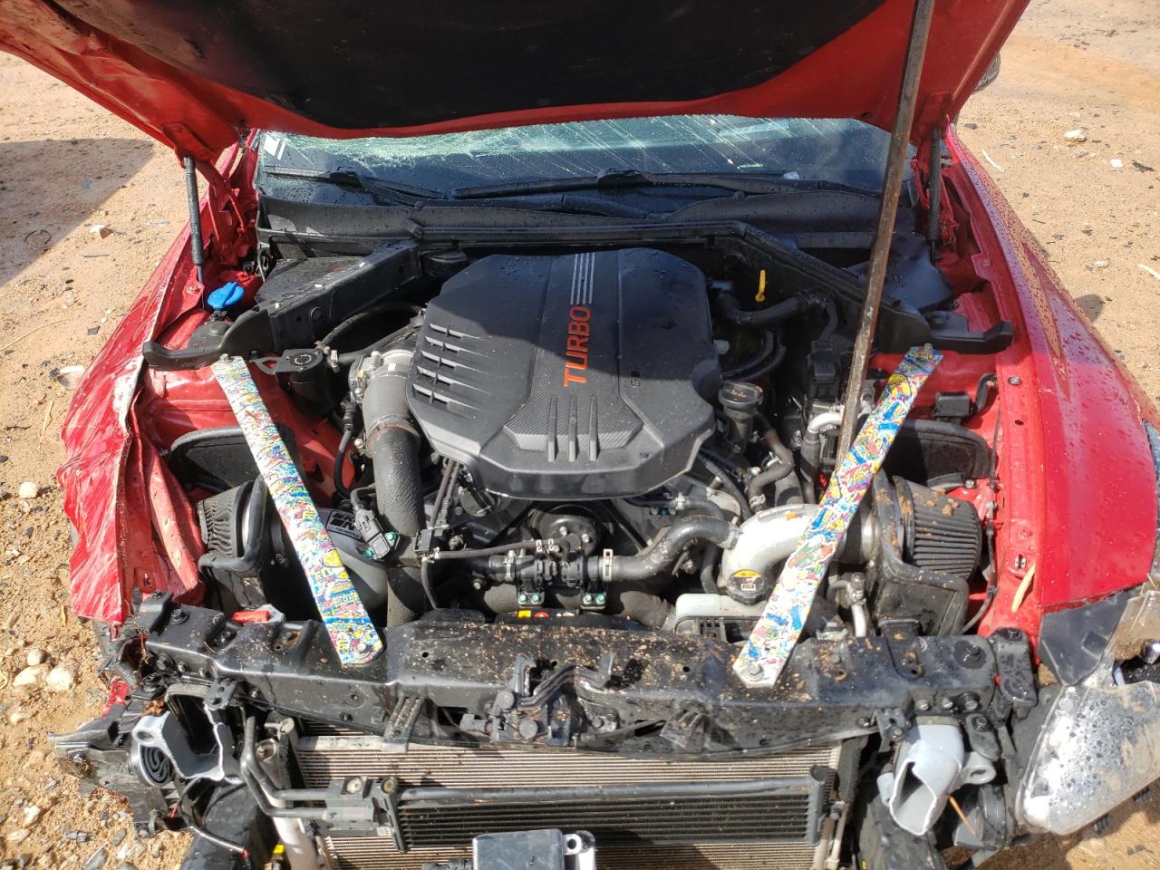 2018 KIA Stinger VIN KNAE55LC4J6019074 Copart auction photo, rollover damage thumbnail 11