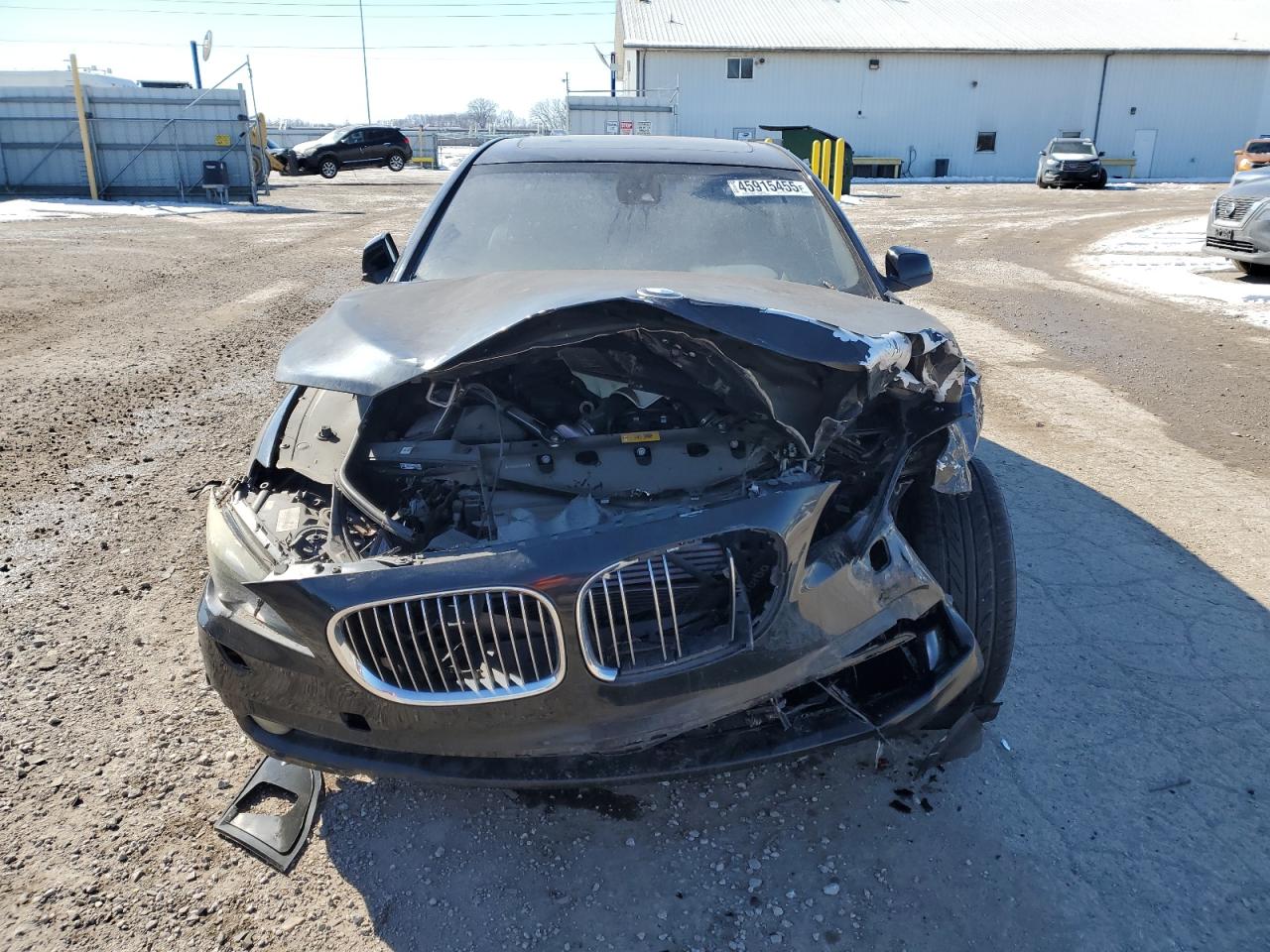2011 BMW 7er VIN WBAKX6C57BC197133 Copart auction photo, front end / side damage thumbnail 5