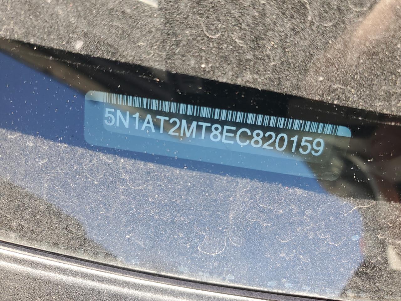2014 Nissan Rogue VIN 5N1AT2MT8EC820159 Copart auction photo, front end damage thumbnail 13