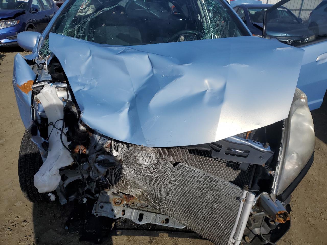 2010 Honda Fit VIN JHMGE8H49AC009851 Copart auction photo, front end damage thumbnail 11