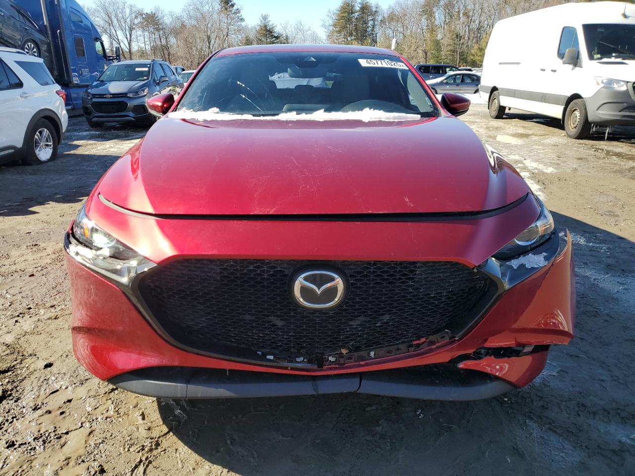 2022 Mazda 3 VIN JM1BPALL4N1511146 Copart auction photo, front end / minor dent/scratches damage thumbnail 5