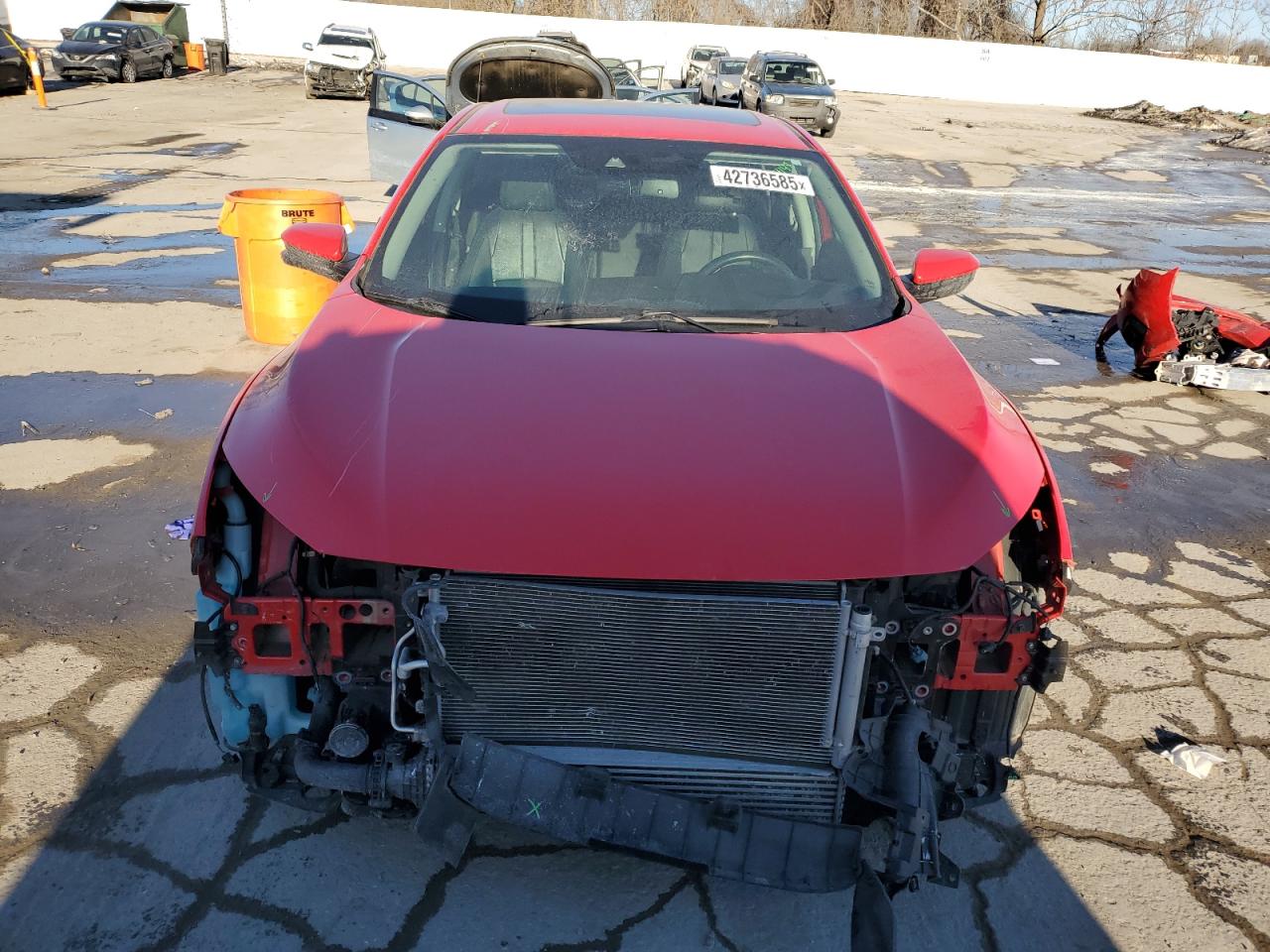2016 Honda Civic VIN 2HGFC1F8XGH649350 Copart auction photo, front end damage thumbnail 5