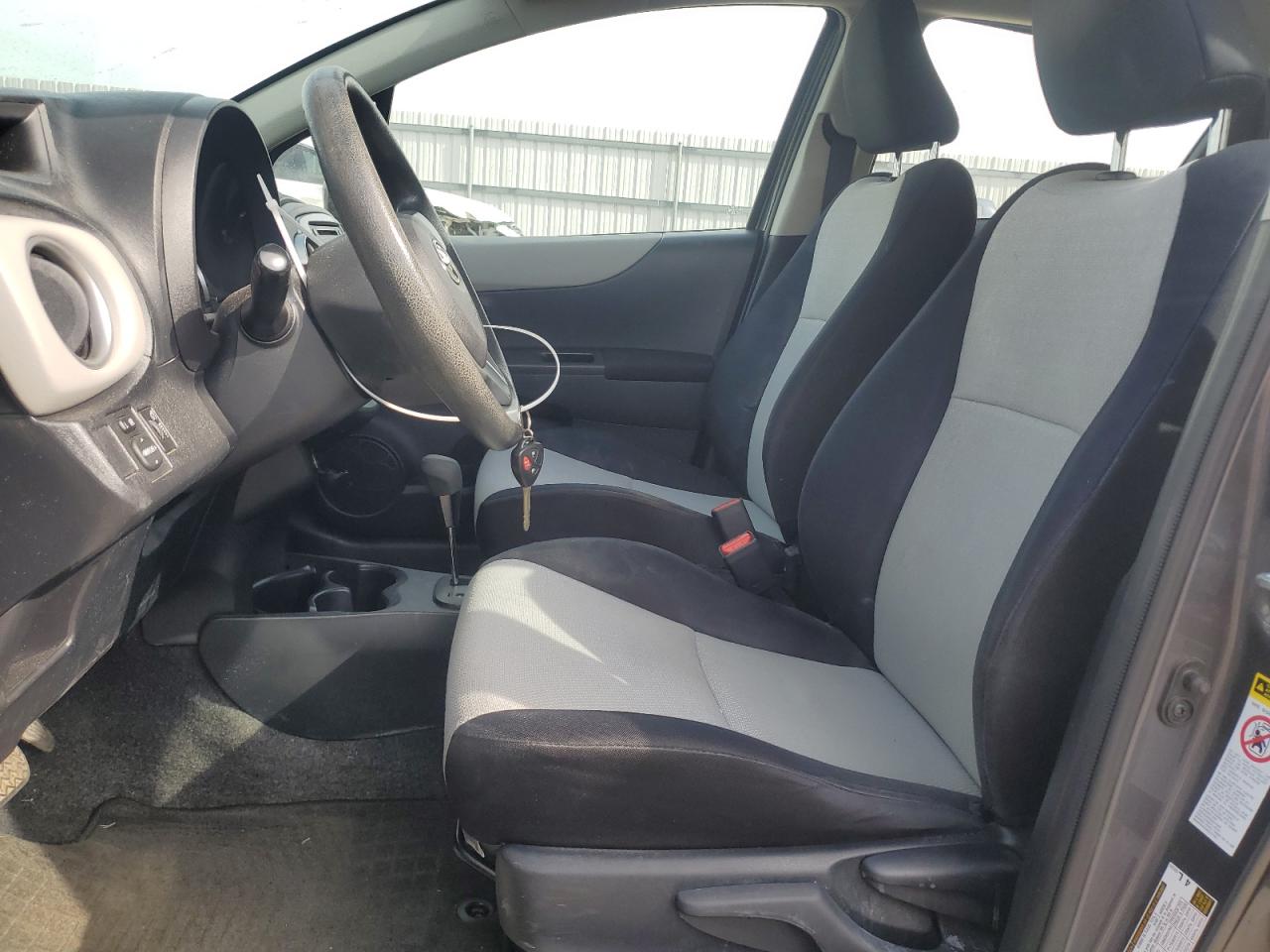 2012 Toyota Yaris VIN JTDKTUD31CD514335 Copart auction photo, front end / top/roof damage thumbnail 7