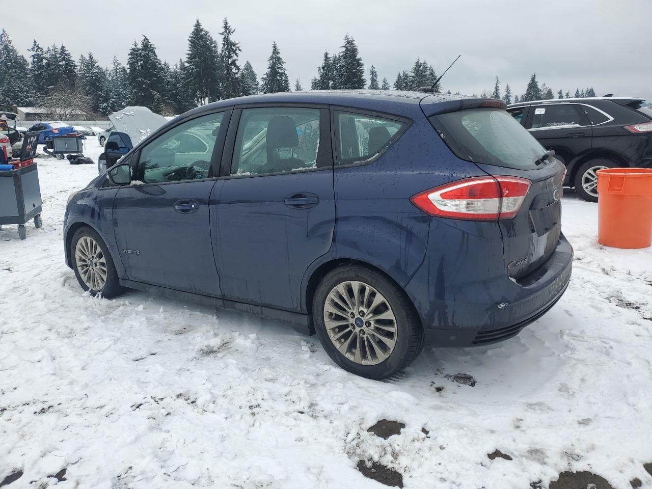 2017 Ford C-MAX VIN 1FADP5AU1HL119218 Copart auction photo, side damage thumbnail 2