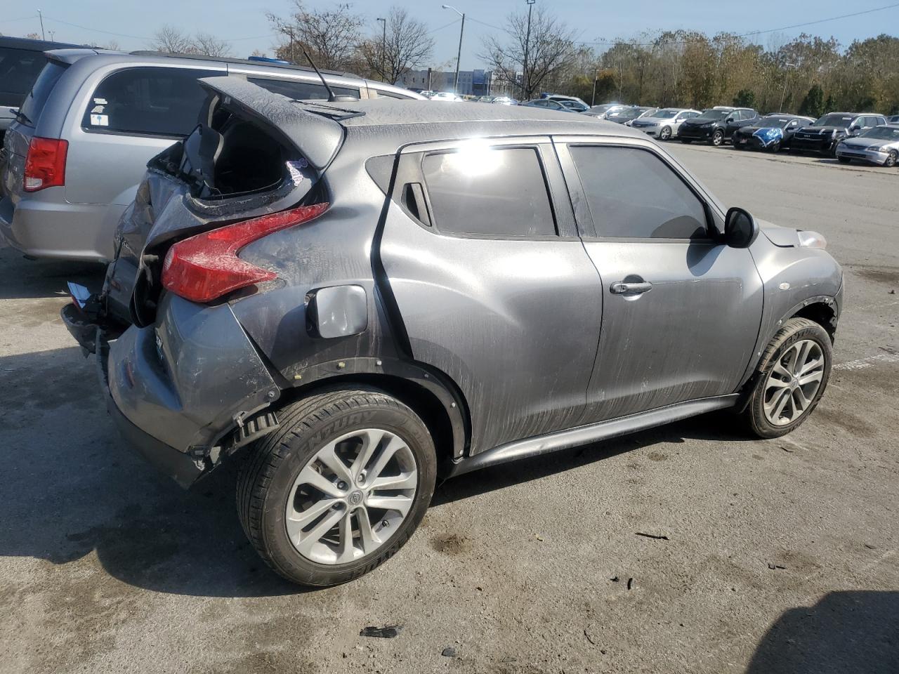 2014 Nissan Juke VIN JN8AF5MR3ET362083 Copart auction photo, rear end / front end damage thumbnail 3