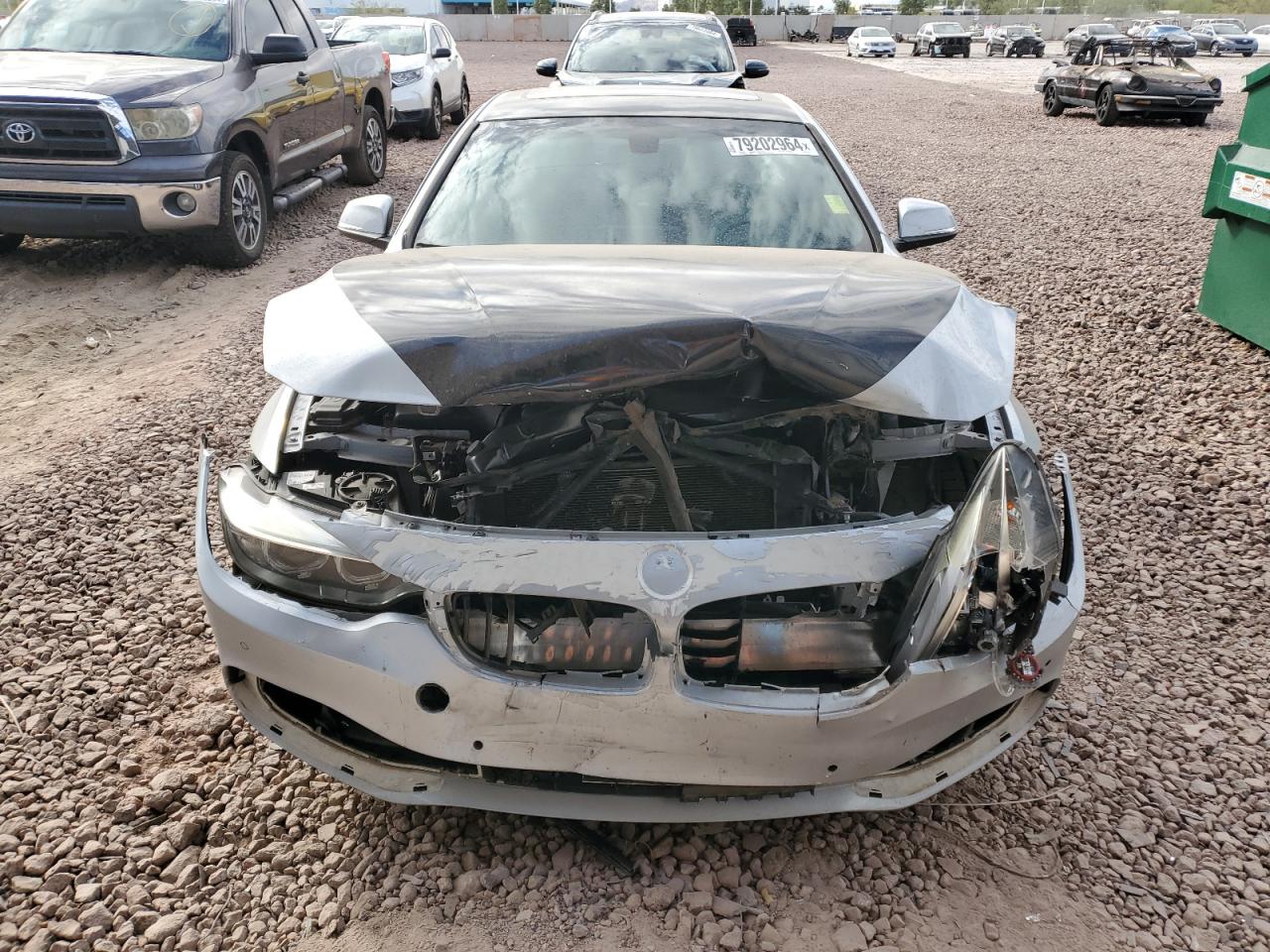 2017 BMW 4er VIN WBA4R7C39HK896107 Copart auction photo, mechanical / front end damage thumbnail 5