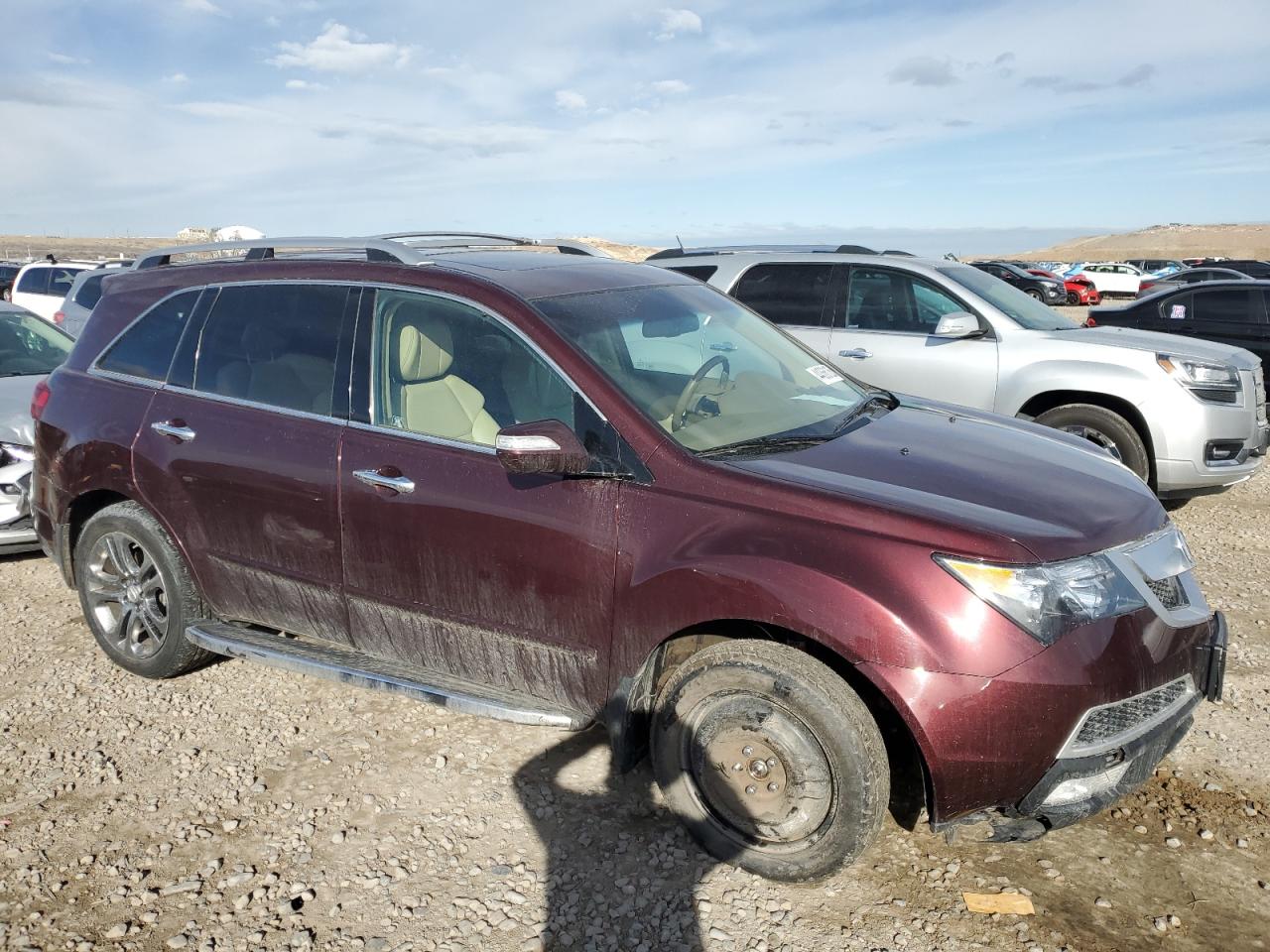 2012 Acura MDX VIN 2HNYD2H85CH547420 Copart auction photo, side damage thumbnail 4