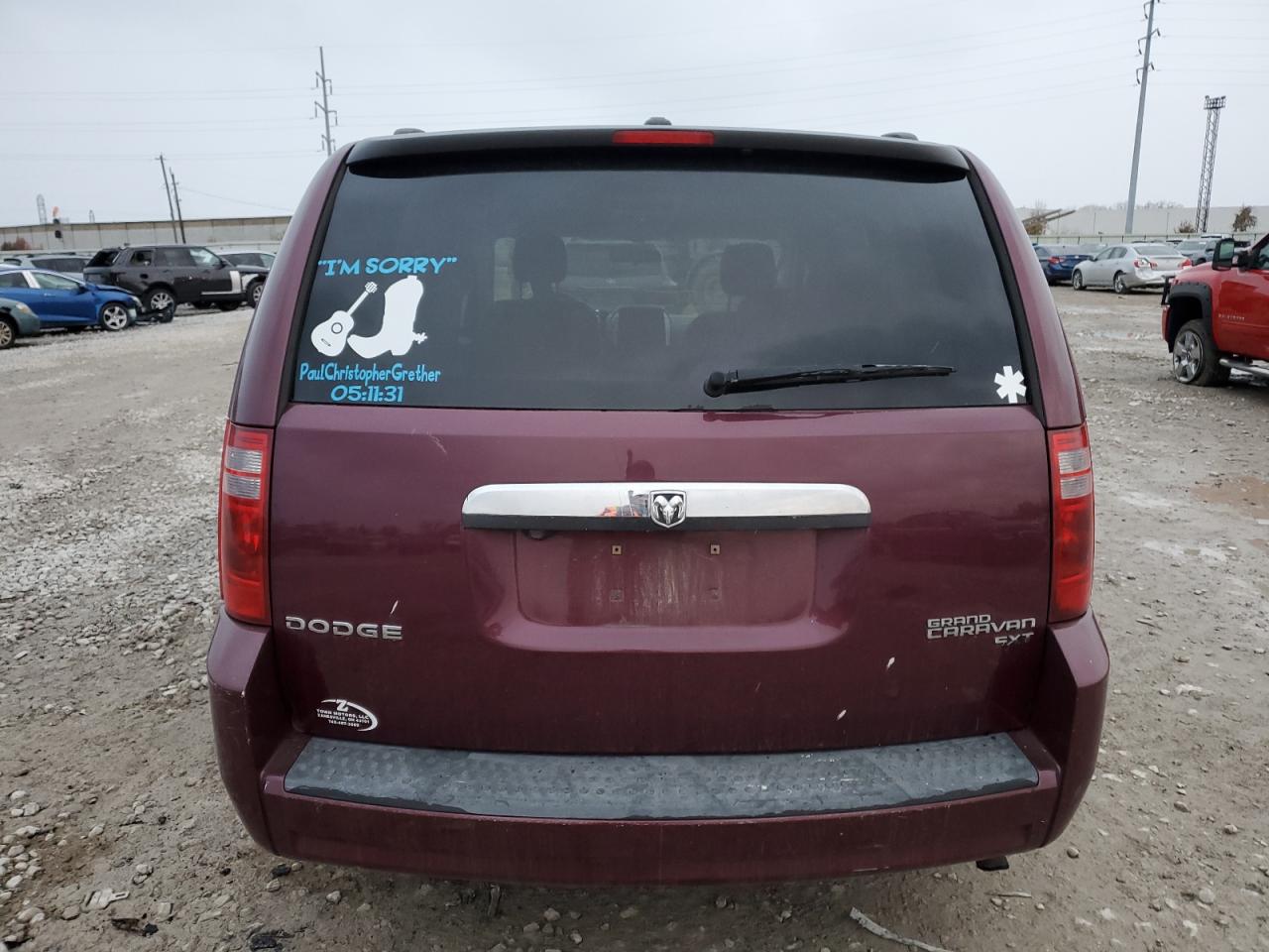 2009 Dodge Caravan VIN 2D8HN54159R532143 Copart auction photo, front end damage thumbnail 6