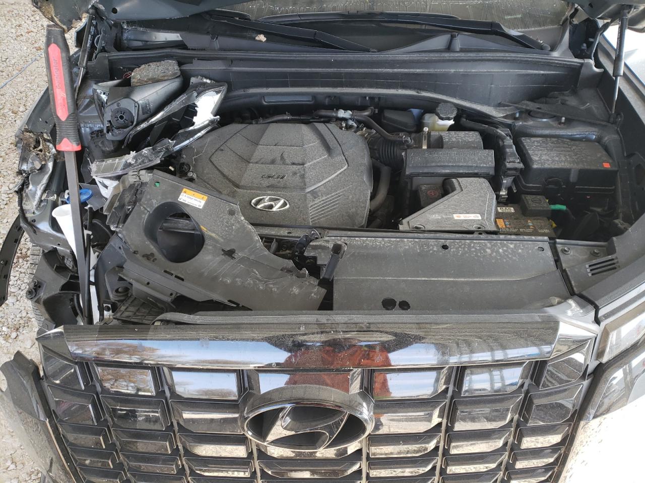 2024 Hyundai Palisade VIN KM8R34GE5RU782076 Copart auction photo, front end damage thumbnail 12