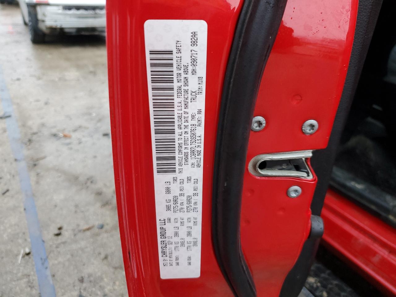 2013 RAM 1500 VIN 1C6RR7LT5DS507618 Copart auction photo, side / rear end damage thumbnail 12