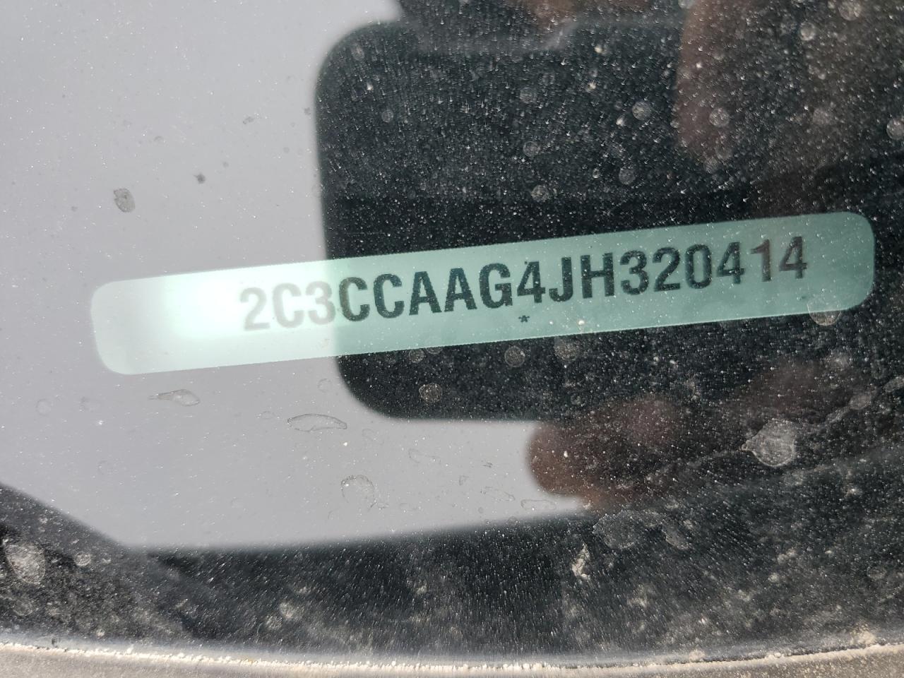 2018 Chrysler 300 VIN 2C3CCAAG4JH320414 Copart auction photo, all over damage thumbnail 12