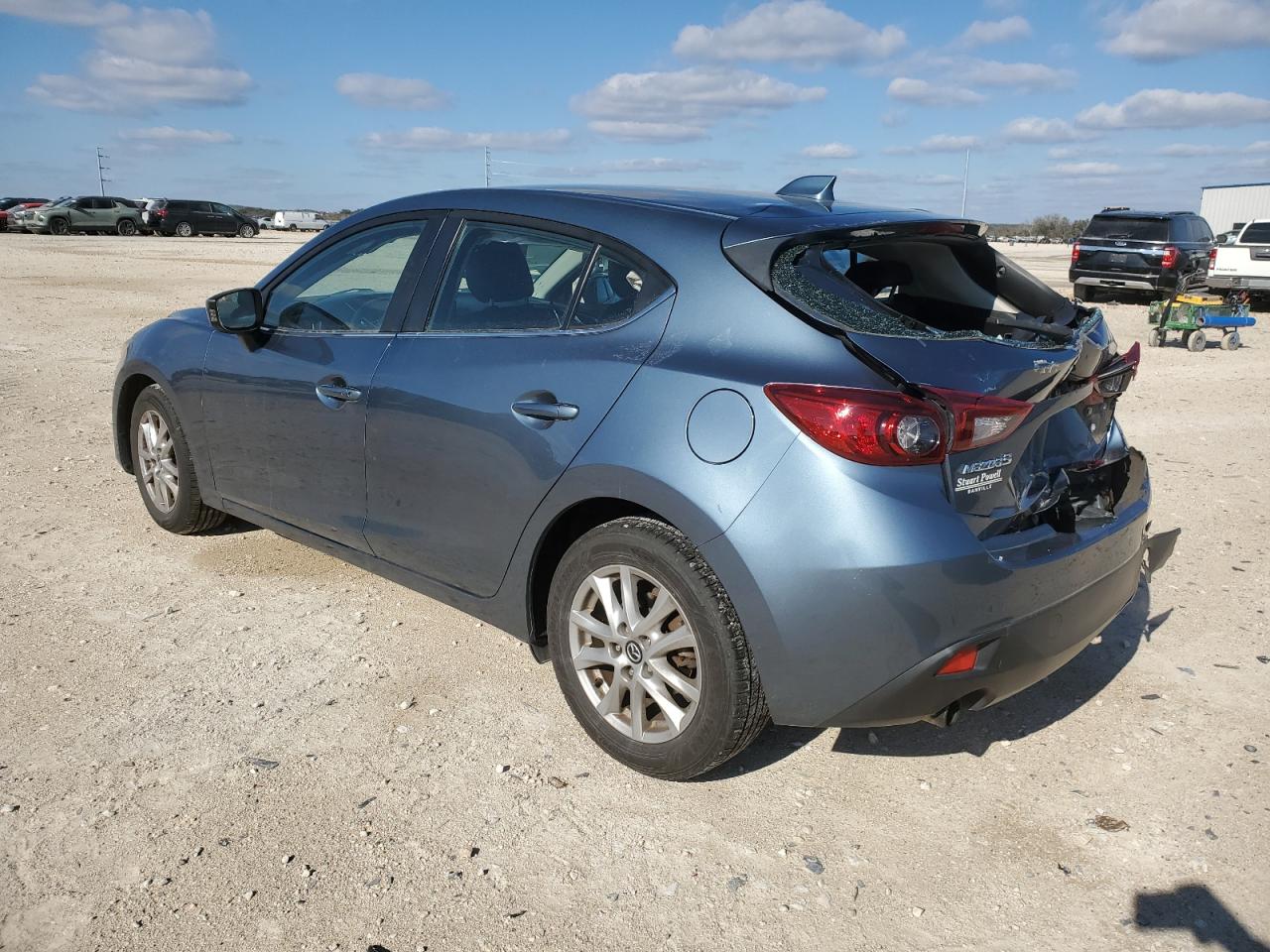 2014 Mazda 3 VIN JM1BM1M78E1210163 Copart auction photo, unknown / rear end damage thumbnail 2