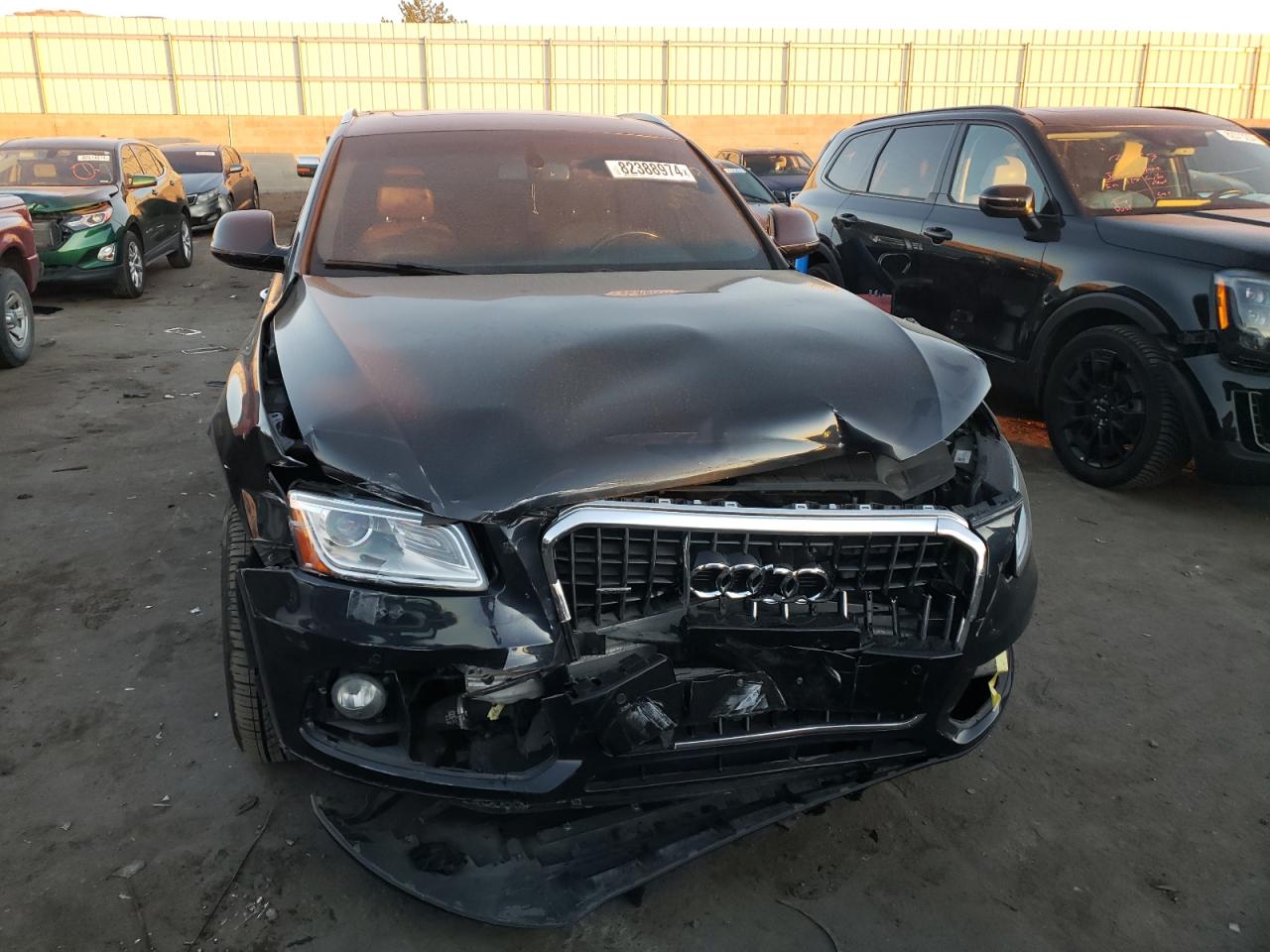 2016 Audi Q5 VIN WA1L2AFP9GA034406 Copart auction photo, front end damage thumbnail 5