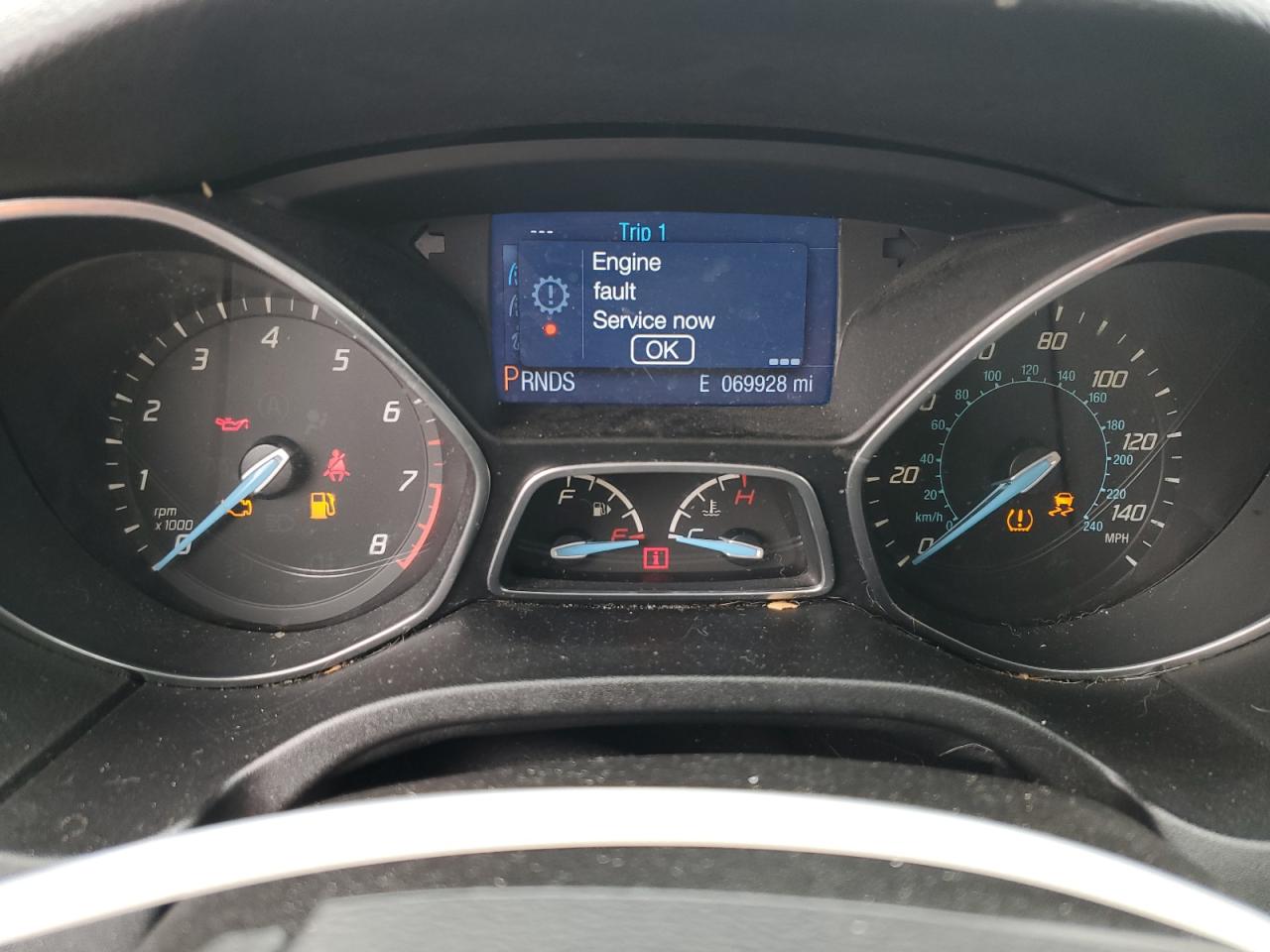 2014 Ford Focus VIN 1FADP3K29EL191734 Copart auction photo, front end / mechanical damage thumbnail 9