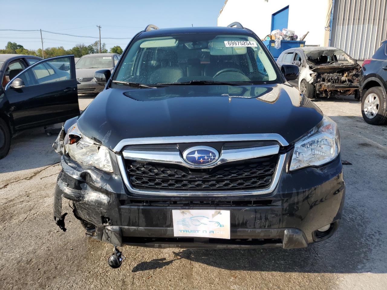 2014 Subaru Forester VIN JF2SJAMC2EH519562 Copart auction photo, front end damage thumbnail 5