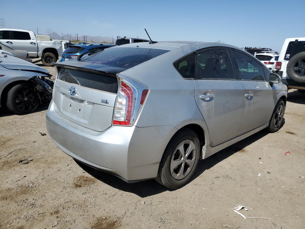 2012 Toyota Prius VIN JTDKN3DUXC1498246 Copart auction photo, front end damage thumbnail 3