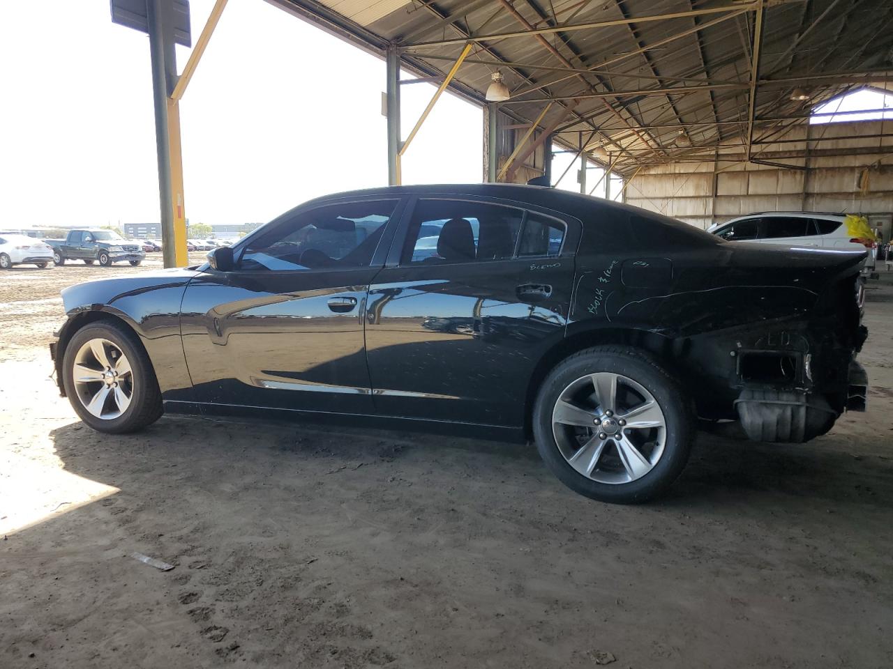 2017 Dodge Charger VIN 2C3CDXHG4HH563253 Copart auction photo, front end / rear end damage thumbnail 2