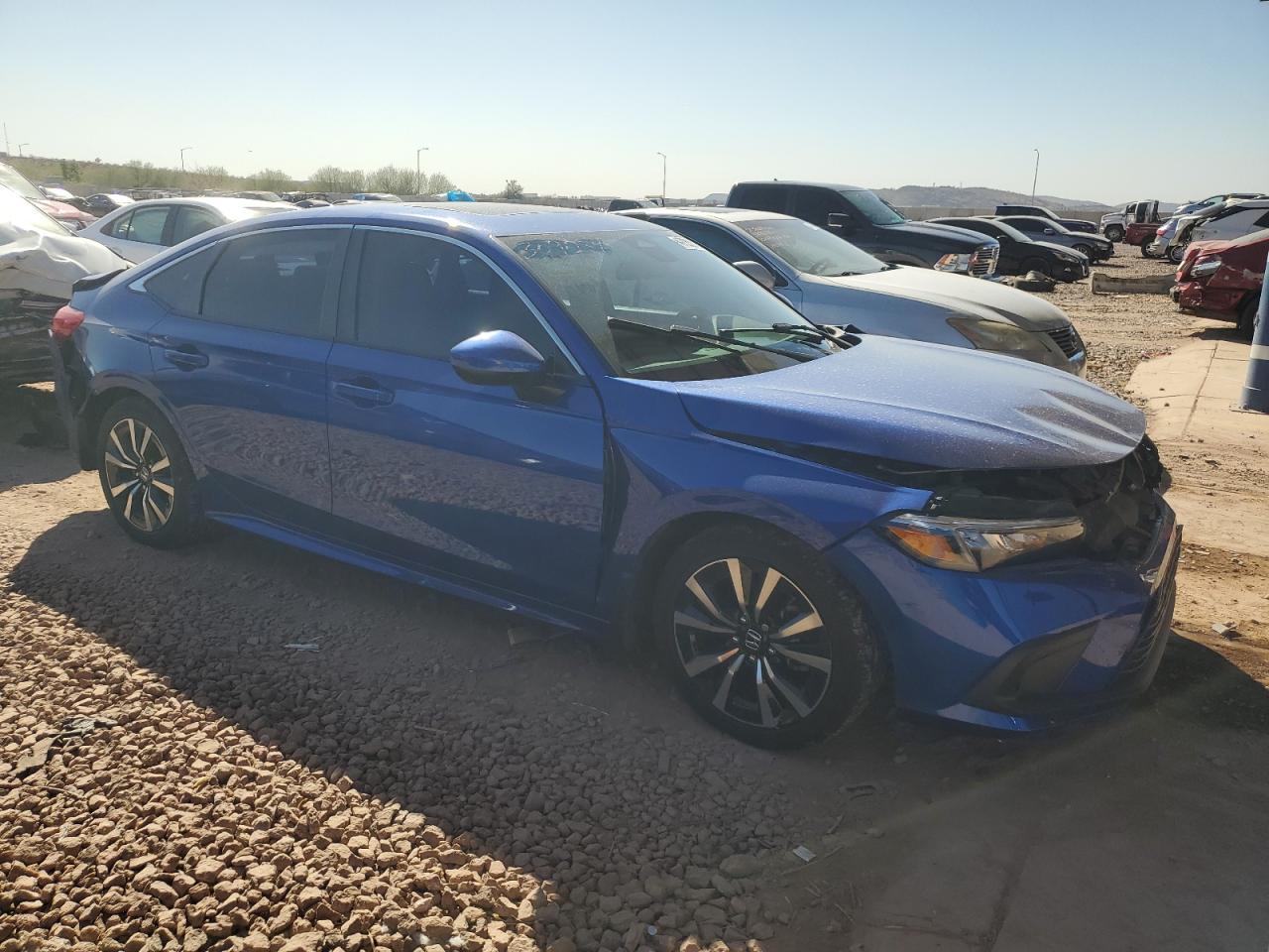 2022 Honda Civic VIN 2HGFE1F71NH309034 Copart auction photo, front end / rear end damage thumbnail 4