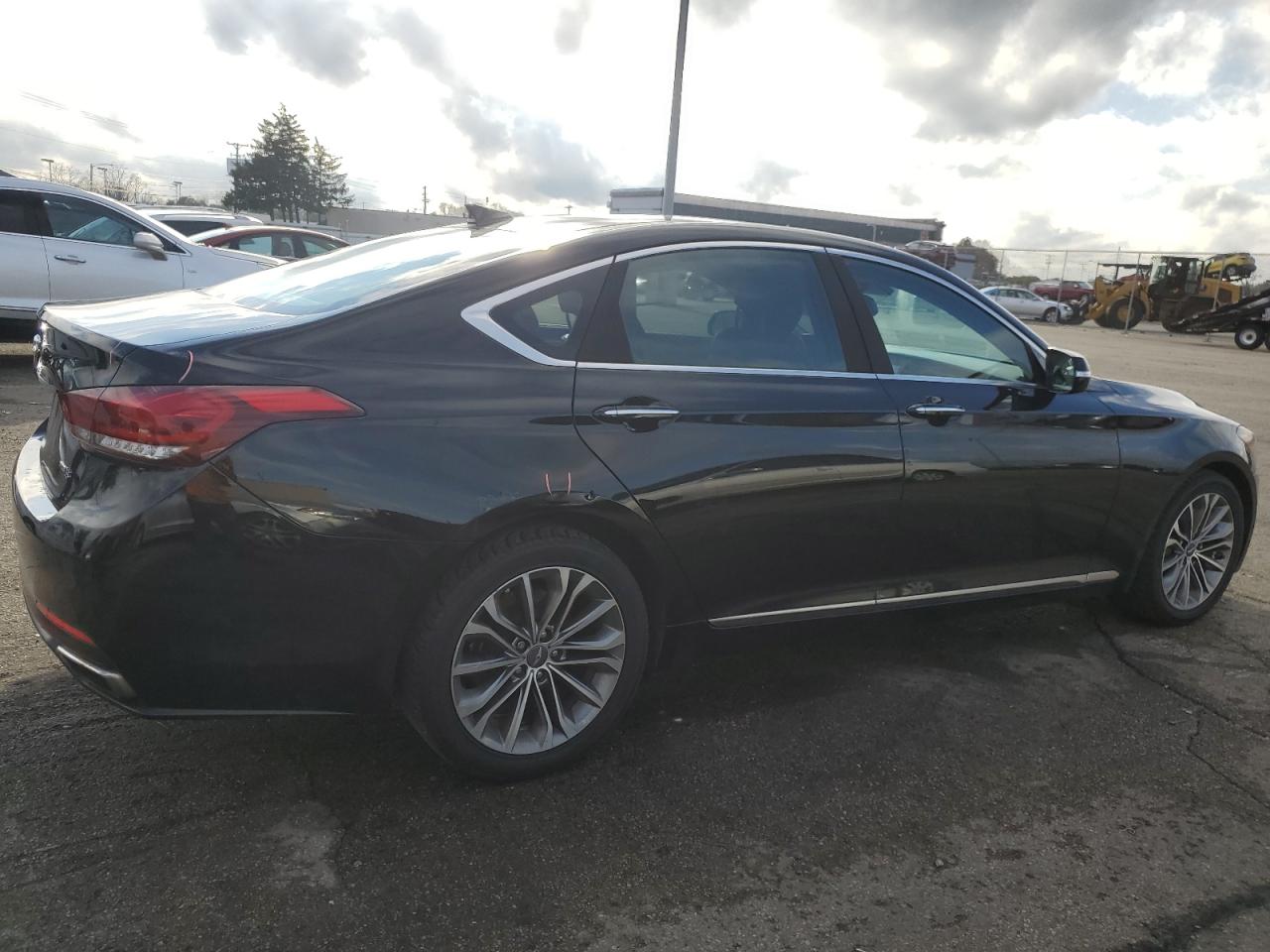 2015 Hyundai Genesis VIN KMHGN4JE0FU020022 Copart auction photo, mechanical damage thumbnail 3