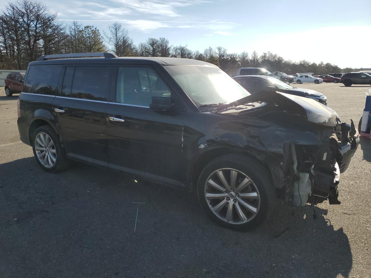 2014 Ford Flex VIN 2FMHK6D8XEBD07418 Copart auction photo, front end / minor dent/scratches damage thumbnail 4