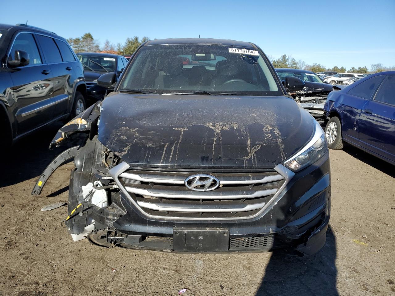 2018 Hyundai Tucson VIN KM8J2CA41JU745069 Copart auction photo, front end damage thumbnail 5