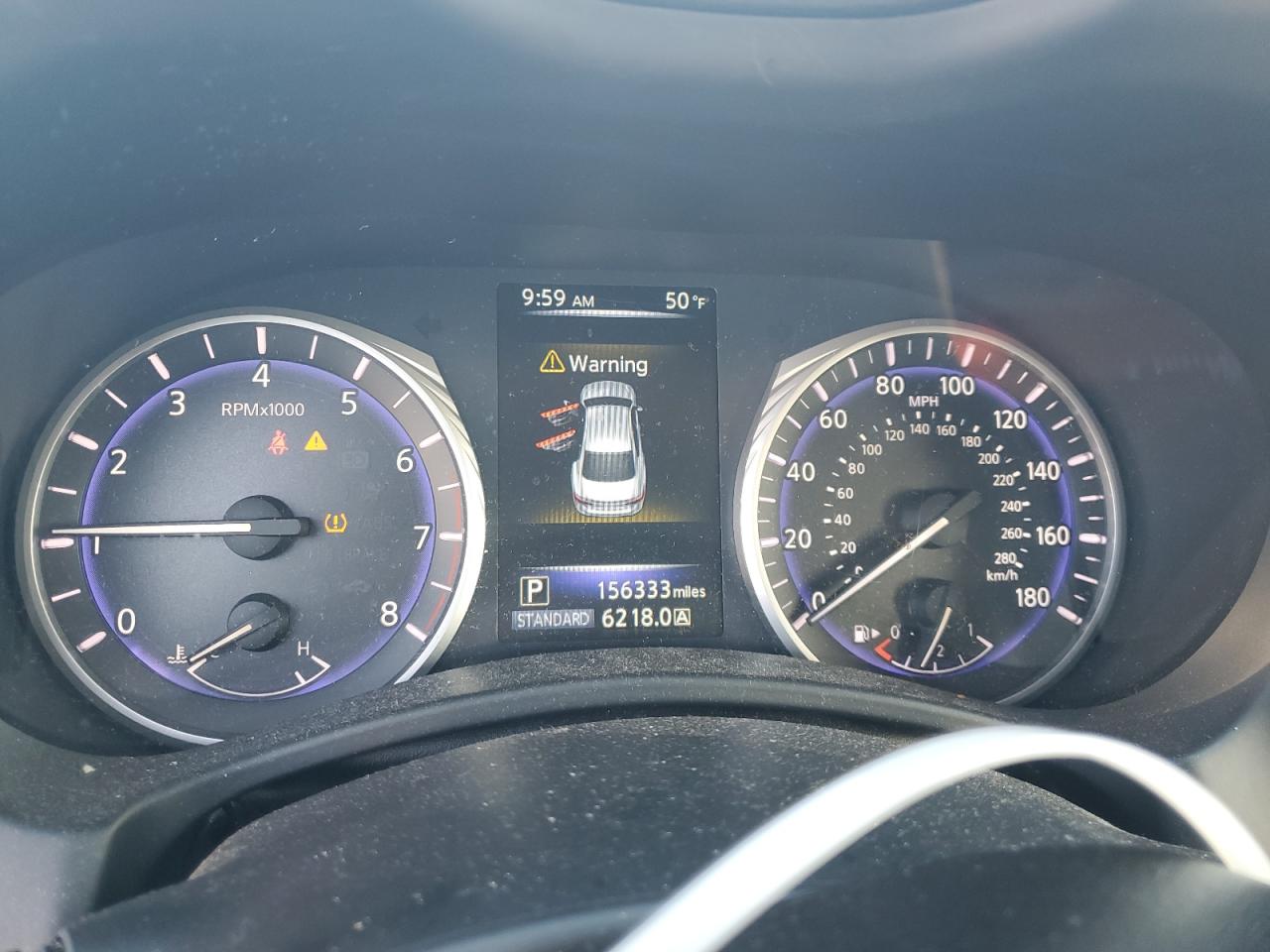 2016 Infiniti Q50 VIN JN1CV7AR4GM252764 Copart auction photo, front end damage thumbnail 9