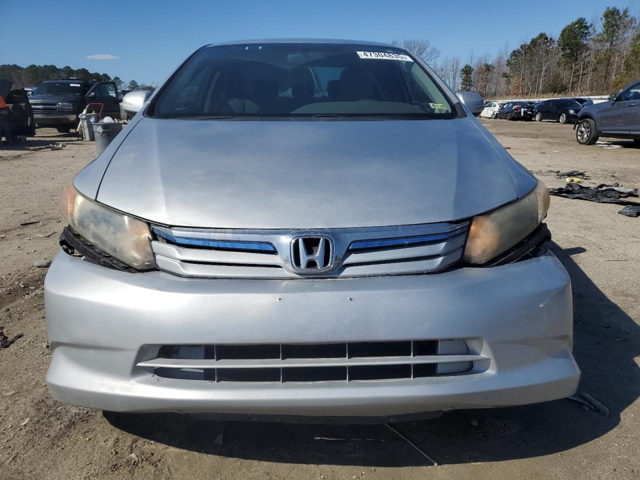 2012 Honda Civic VIN JHMFB4F29CS000798 Copart auction photo, mechanical / front end damage thumbnail 5