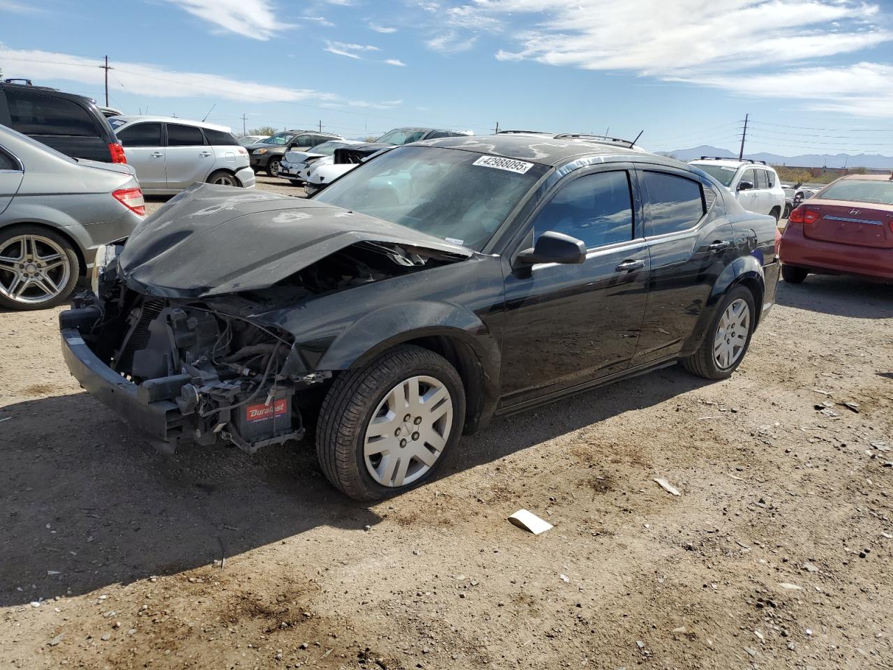 2013 Dodge Avenger VIN 1C3CDZAB2DN632436