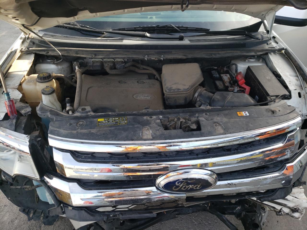 2013 Ford Edge VIN 2FMDK4KC3DBA14887 Copart auction photo, front end damage thumbnail 11