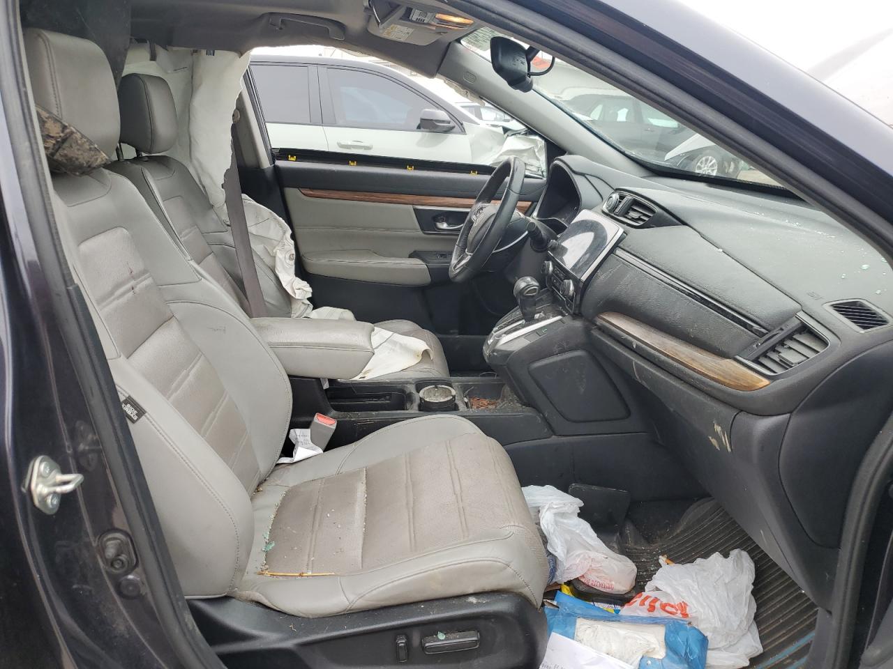 2019 Honda CR-V VIN 2HKRW2H8XKH667093 Copart auction photo, side / front end damage thumbnail 7