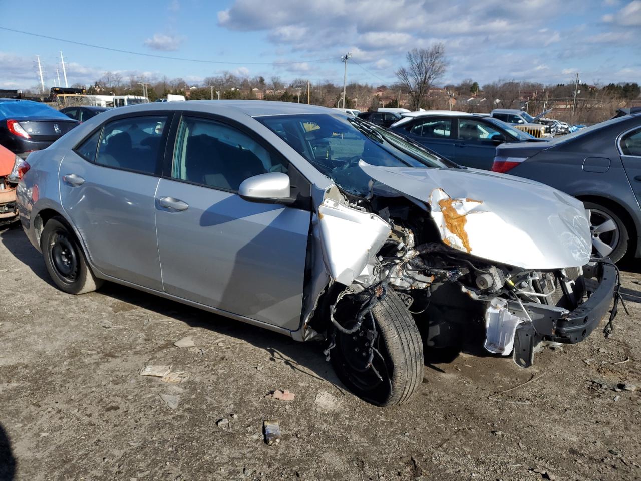 2018 Toyota Corolla VIN 2T1BURHE5JC987803 Copart auction photo, front end / undercarriage damage thumbnail 4