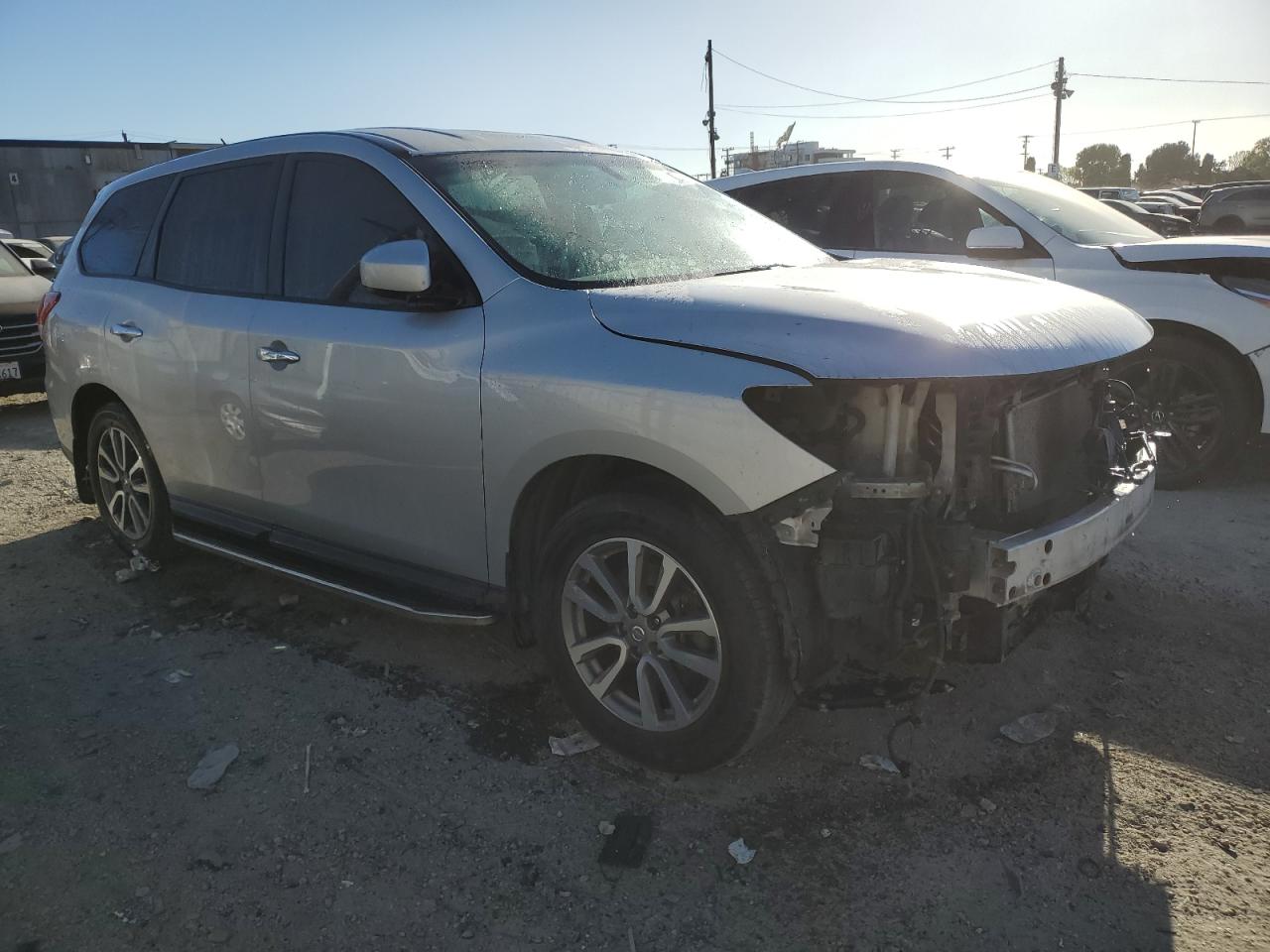 2014 Nissan Pathfinder VIN 5N1AR2MN6EC682167 Copart auction photo, front end damage thumbnail 4