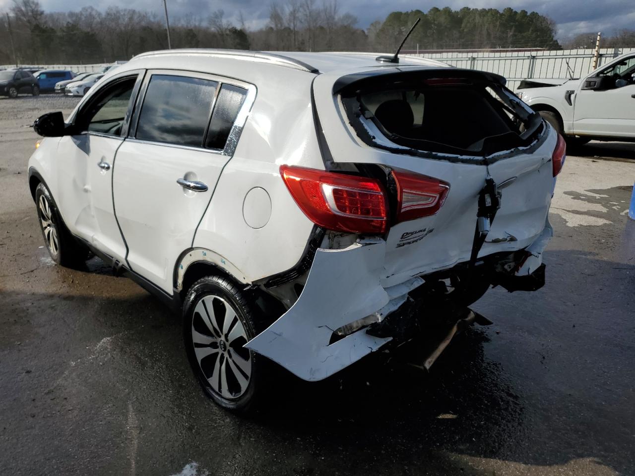 2013 KIA Sportage VIN KNDPC3A21D7419995 Copart auction photo, side / rear end damage thumbnail 2