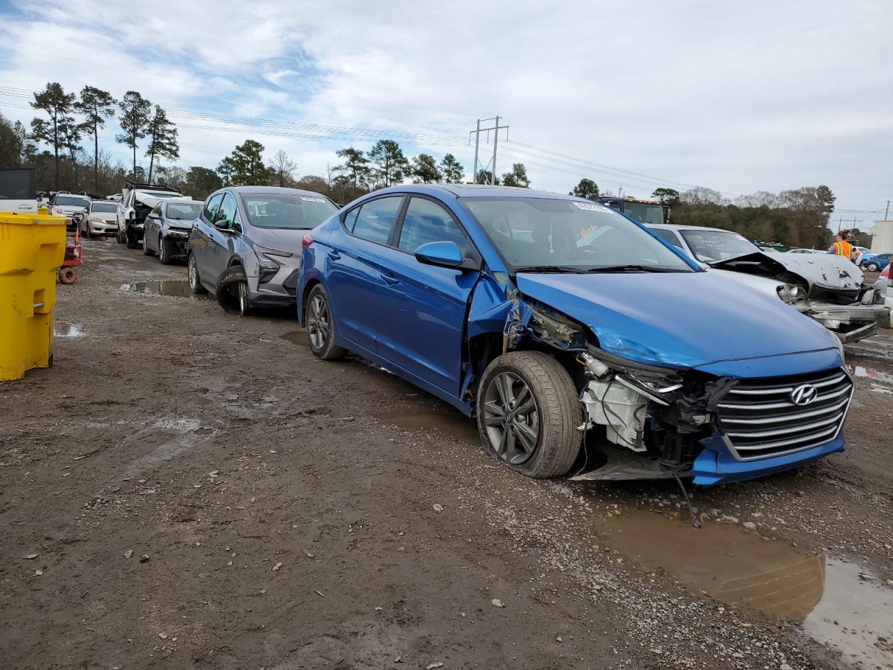 2018 Hyundai Elantra VIN 5NPD84LF0JH346667 Copart auction photo, front end damage thumbnail 4